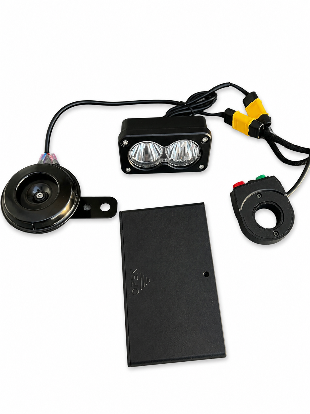 Velterra battery-powered Baja LED light and horn pack.