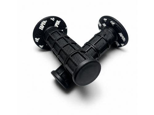 Slip-resistant lock-on handlebar pro taper grips for electric bikes and motorcycles.